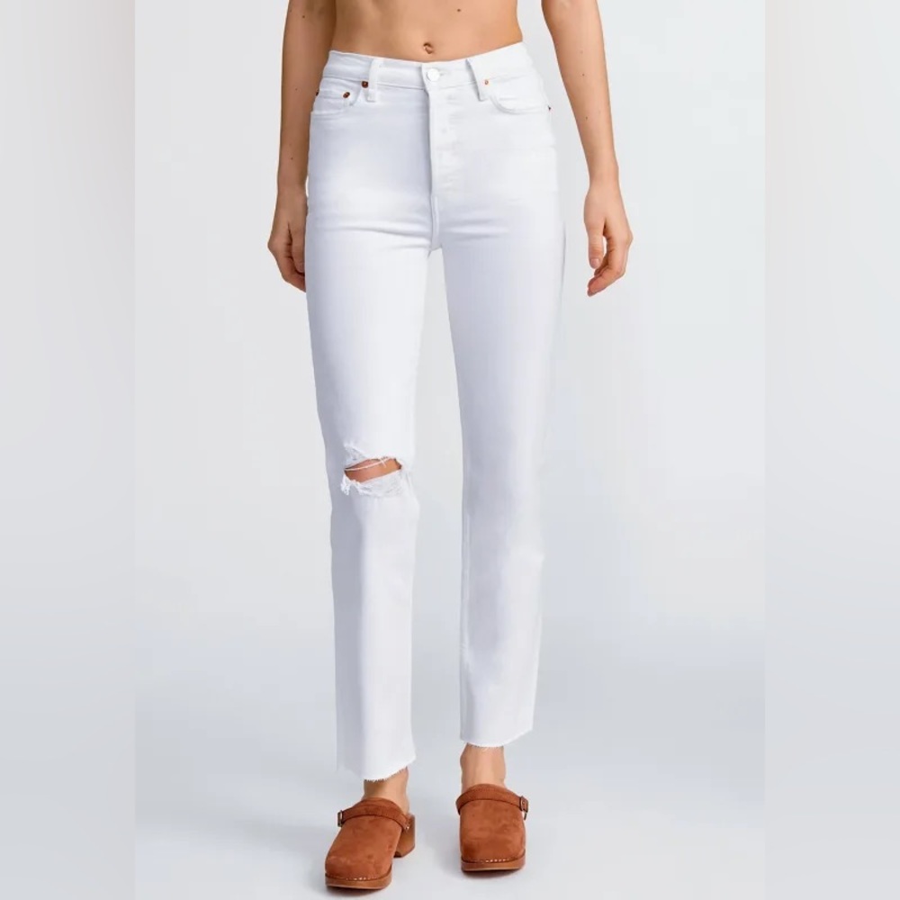 NWT re/done white jeans size 25